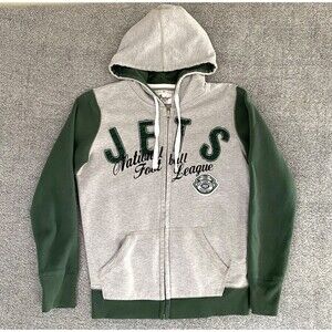 G-III 4Her Carl Banks Women's Hoodie New York Jets Zip Up Long Sleeve Size M